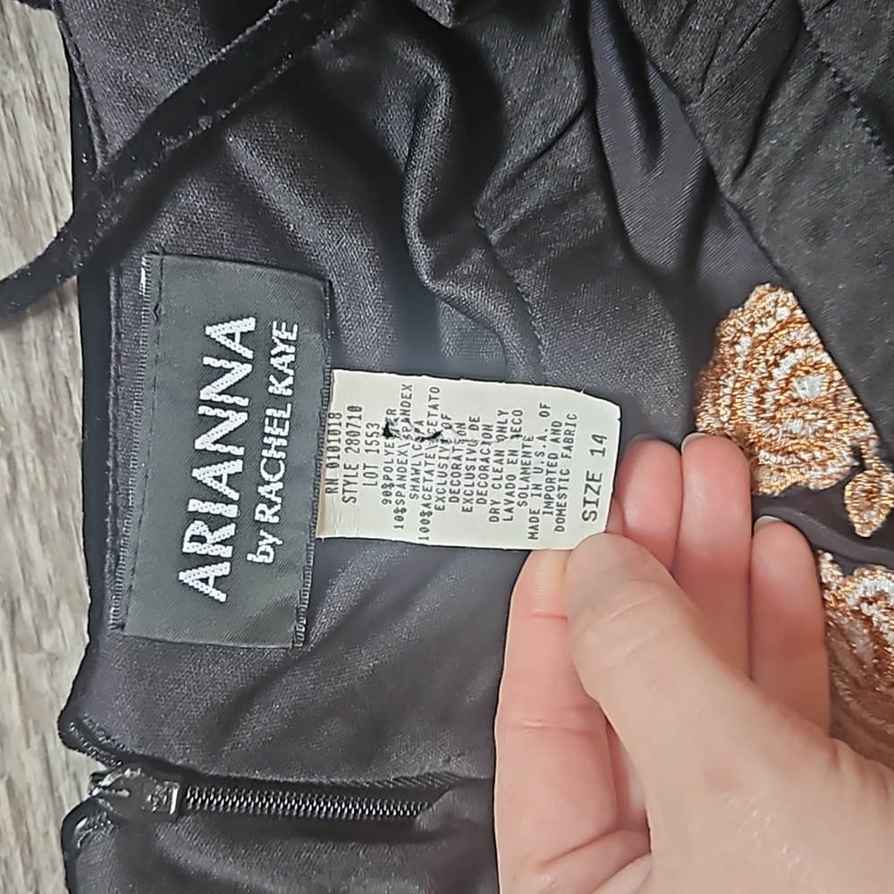 Floor Length Velvet Dress - Picture 9 of 12